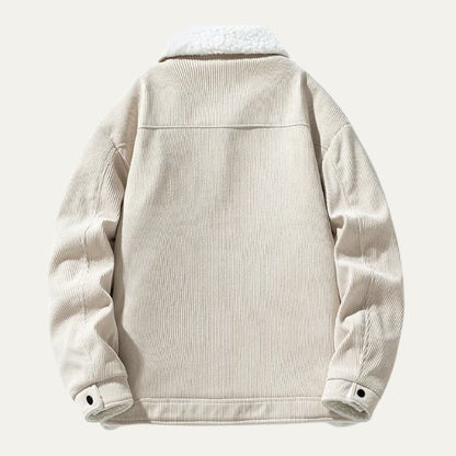 The Moneglia Men’s Corduroy Fleece Lined Sherpa Jacket