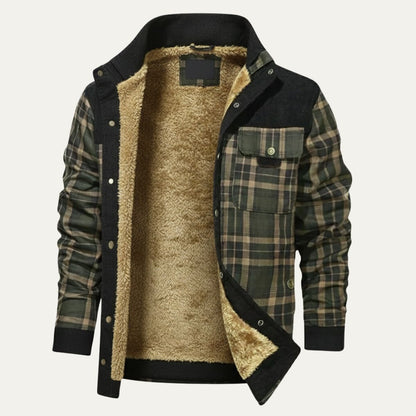 The Gallipoli Men’s Warm Winter Plaid Check Jacket