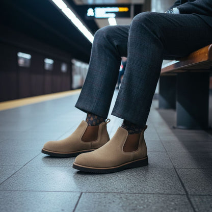The Orkney Men's Street Style Suede Chelsea Shoes