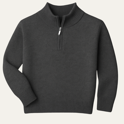 The Crestfield Cashmere Quarter Zip Sweater – Men's 100% Soft Luxury Wool Knit Sweater