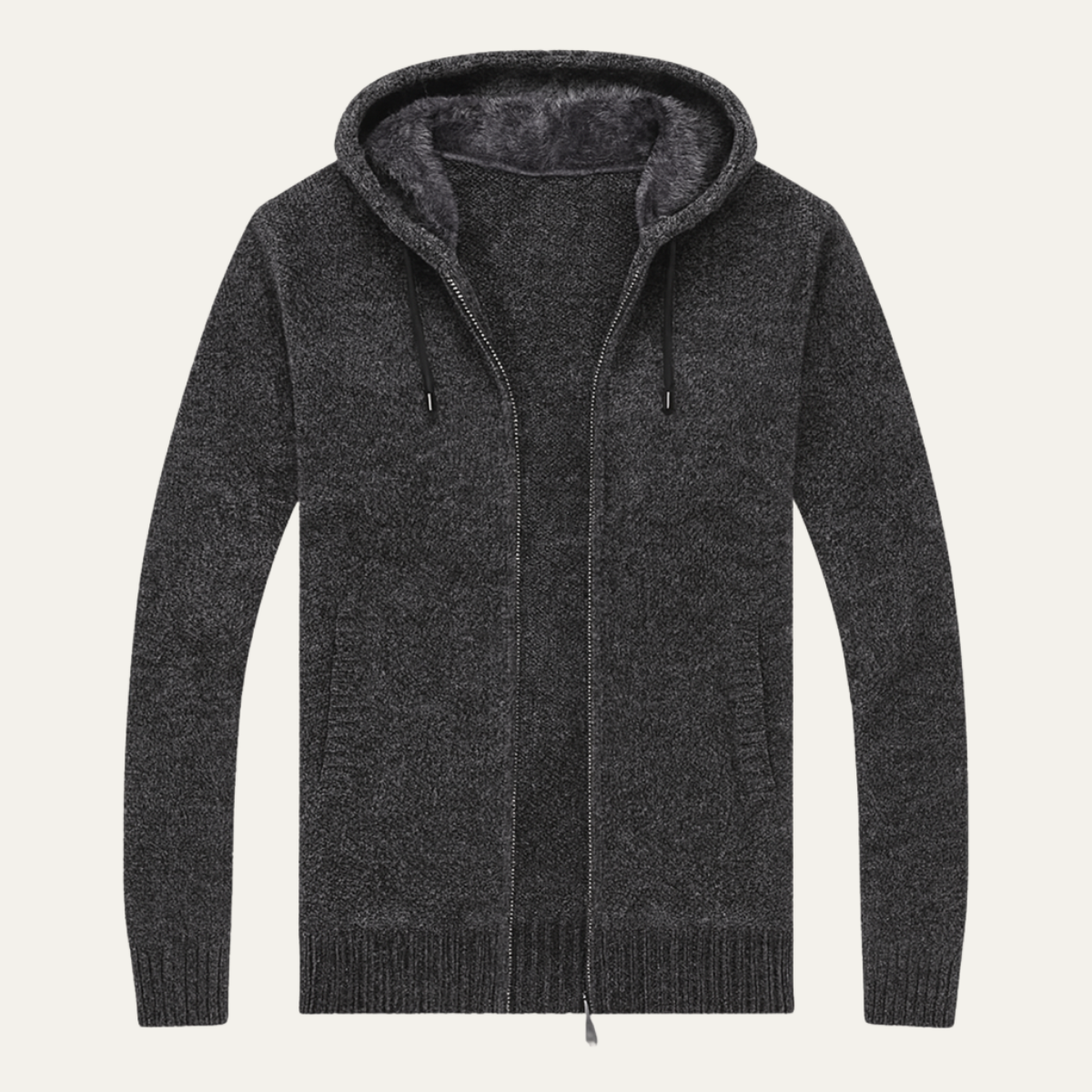 The Sutherland Men’s Casual Knit Zip Up Hoodie Jacket