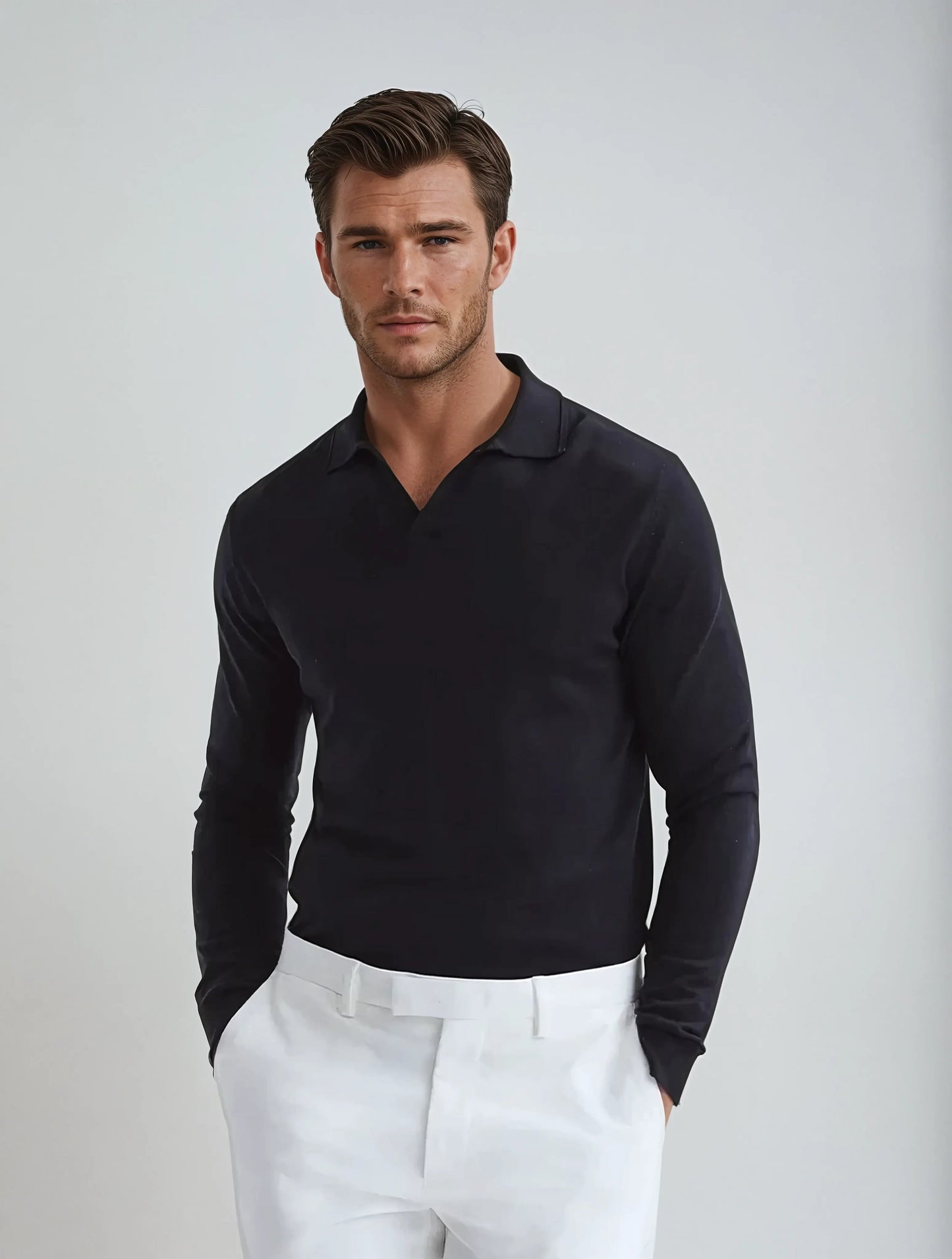 Stylish Long Sleeve Polo for Any Occasion