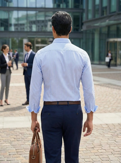 Hugo Striped Cotton Shirt for Smart-Casual Occasions