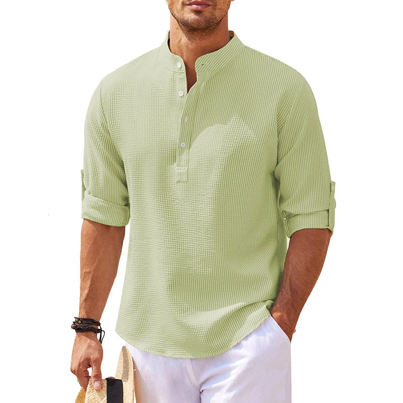 Classic Linen Henley Shirt for Every Occasion