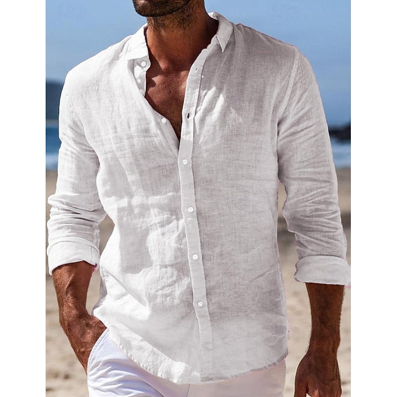 Men's Stylish Linen Shirt for Everyday Wear