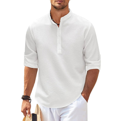 Classic Linen Henley Shirt for Every Occasion