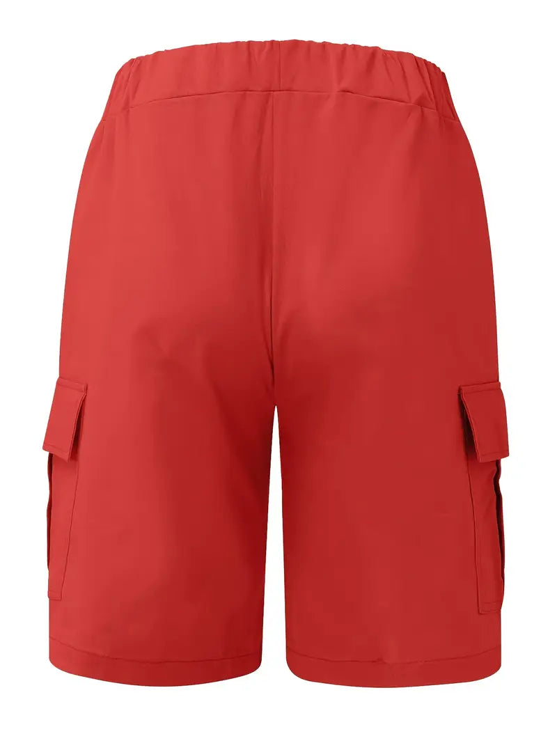 Men's Cargo Shorts with Drawstring and Ample Pockets for Outdoor Adventures