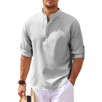 Classic Linen Henley Shirt for Every Occasion