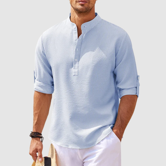 Classic Linen Henley Shirt for Every Occasion