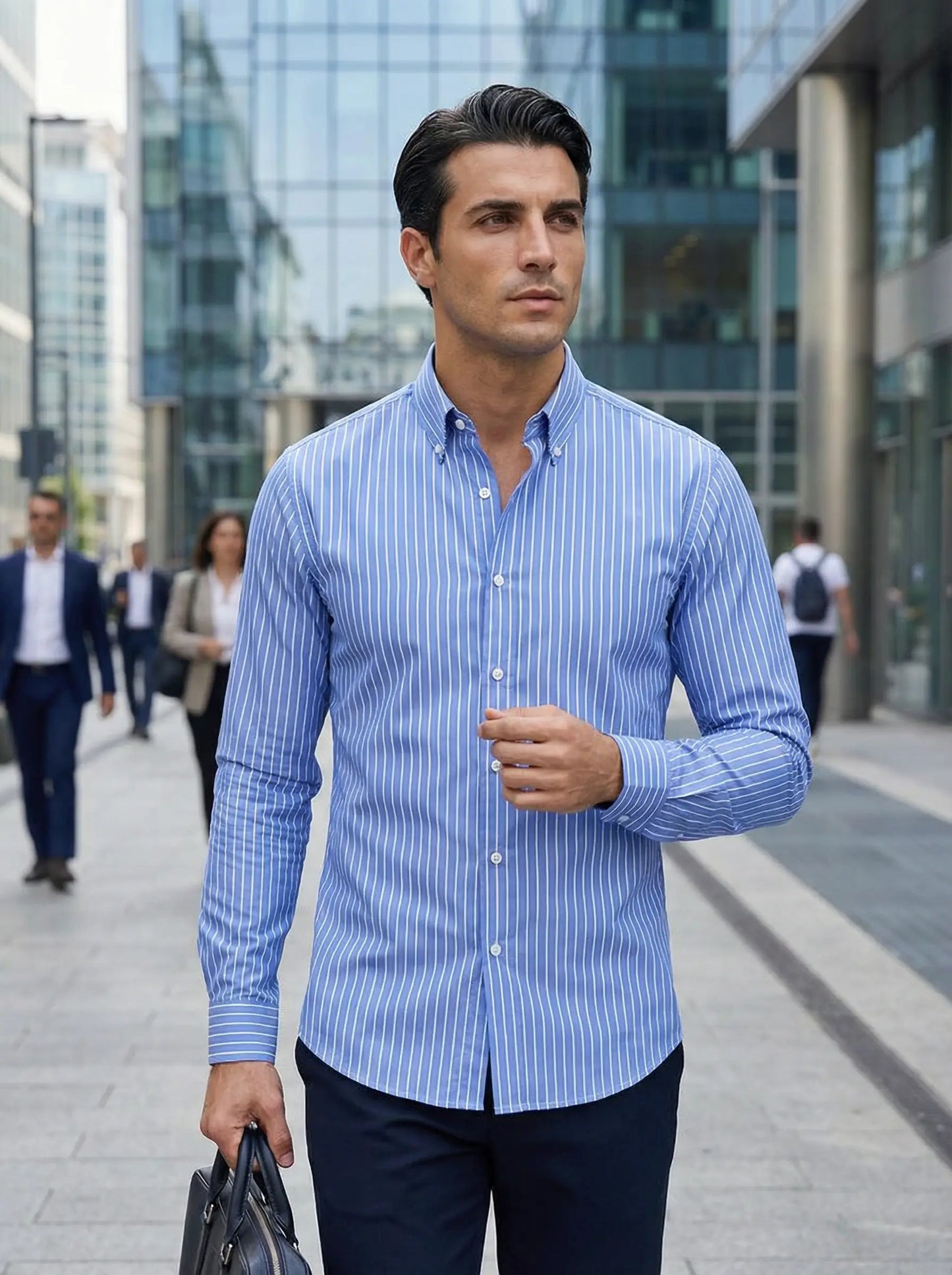 Hugo Striped Cotton Shirt for Smart-Casual Occasions