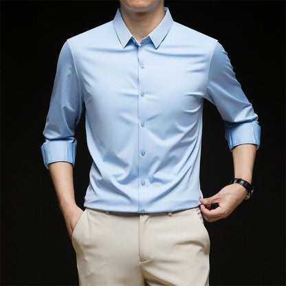 Men’s Wrinkle-Free Dress Shirt for Office & Events
