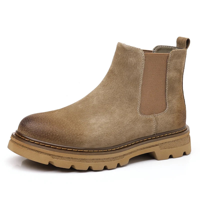 The Cardiff Bay Men's Comfortable Suede Chelsea Boots