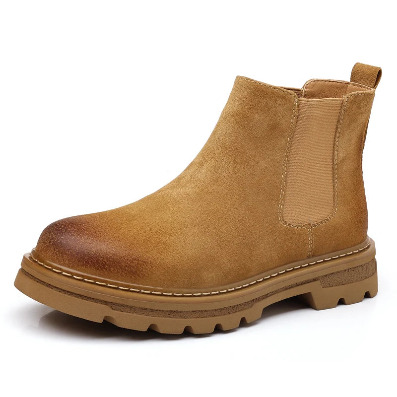 The Cardiff Bay Men's Comfortable Suede Chelsea Boots