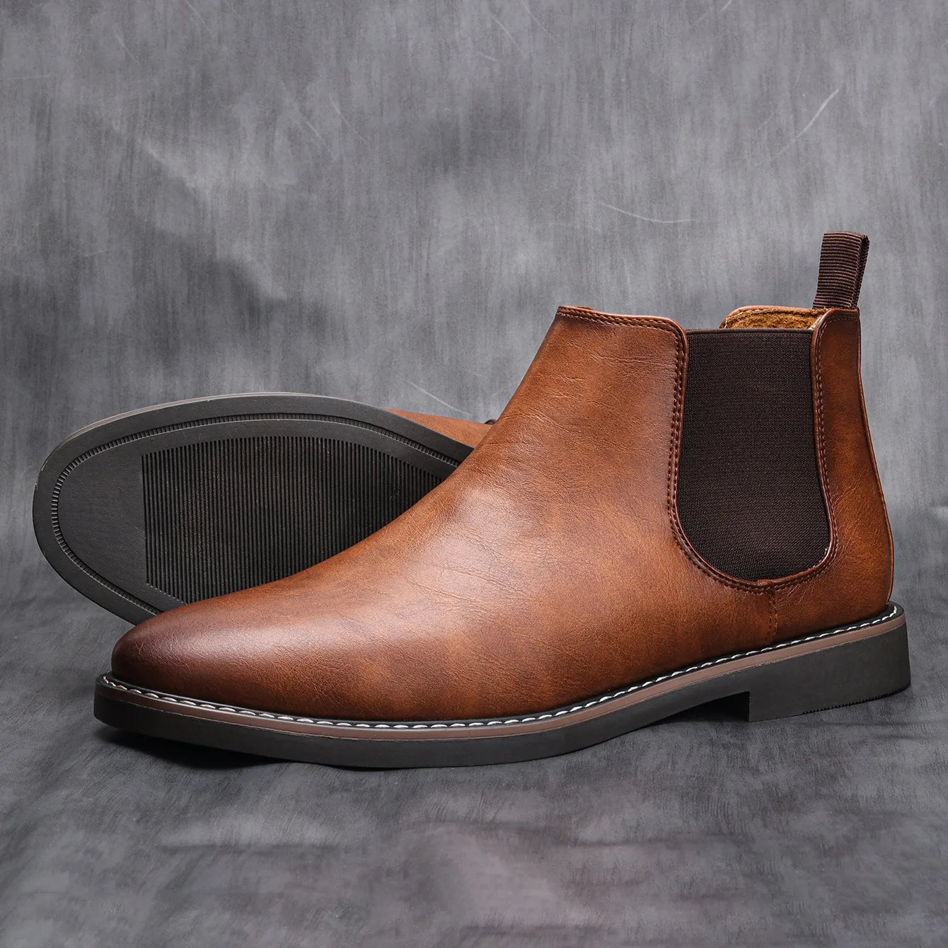 The Staffordshire Men's Classic Leather Chelsea Ankle Boots