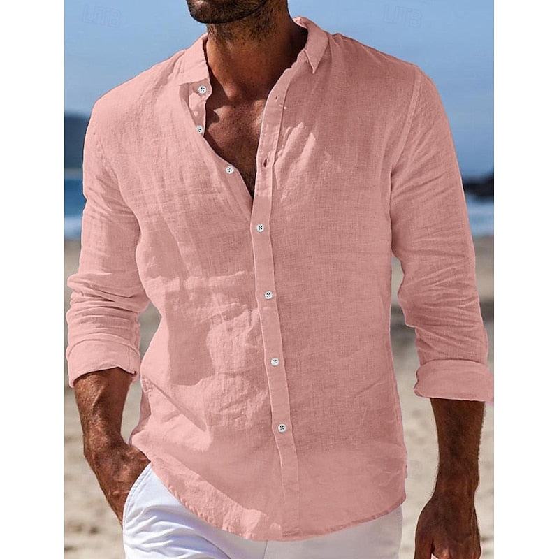 Men's Stylish Linen Shirt for Everyday Wear