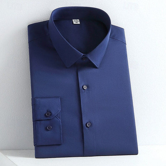 Alessandro | Classic Long Sleeve Cotton Dress Shirt for Any Occasion