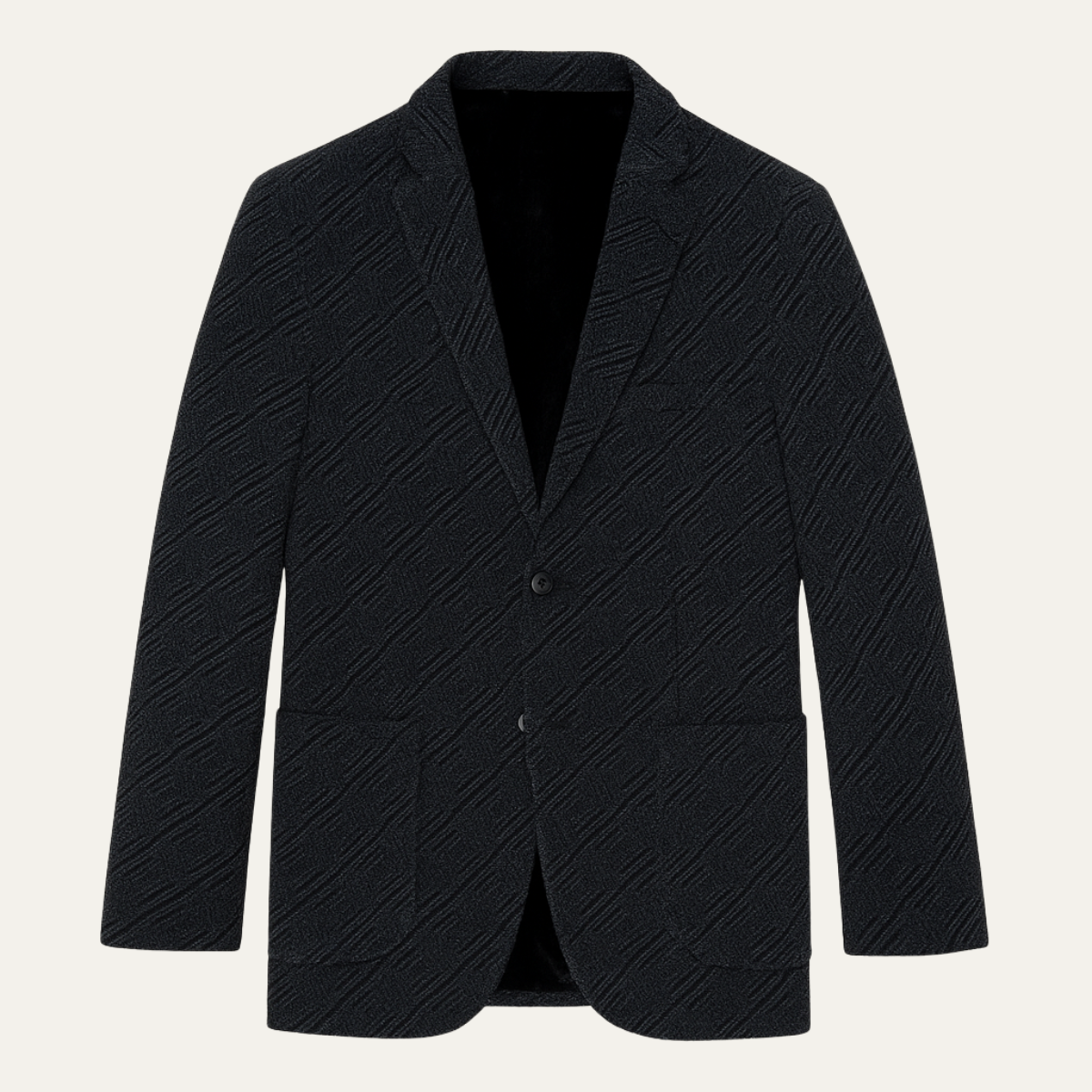 The Ellsworth Men’s Warm Fleece Lined Textured Winter Blazer