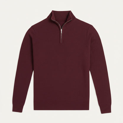 The Pescara Men’s  Smart Casual  Quarter Zip Sweater