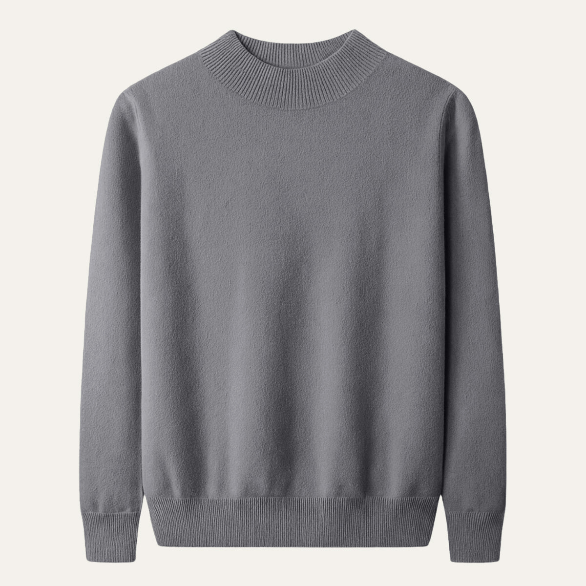 The Taranto Men’s Plain Mock Neck Knit Sweater