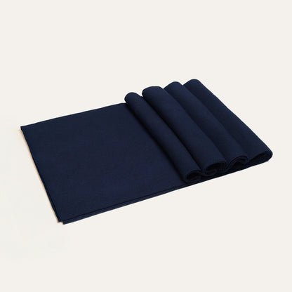 The Montmartre Cashmere Merino Scarf for Men - Navy Blue