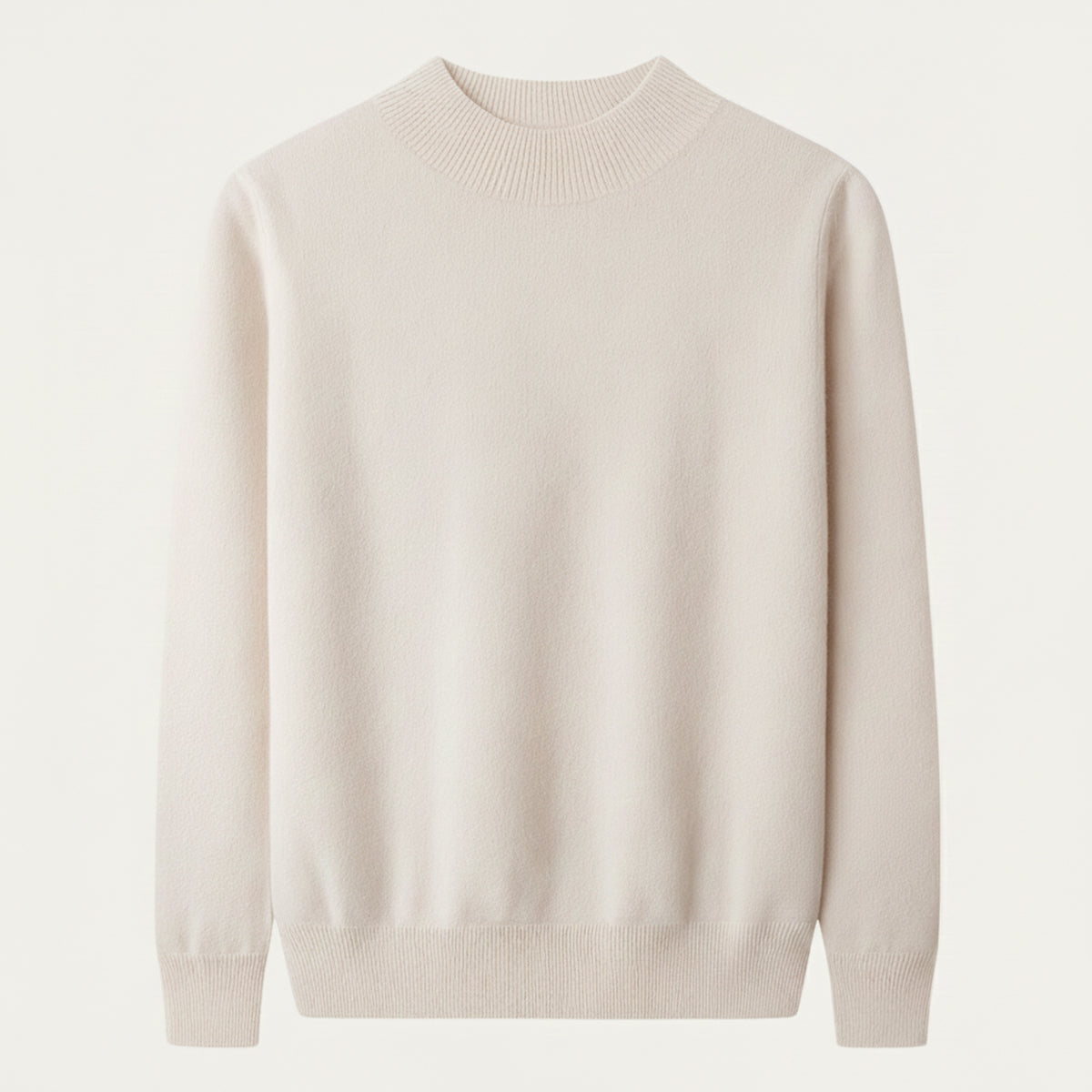 The Taranto Men’s Plain Mock Neck Knit Sweater