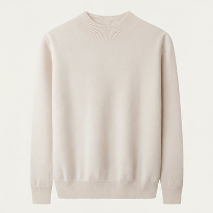 The Taranto Men’s Plain Mock Neck Knit Sweater