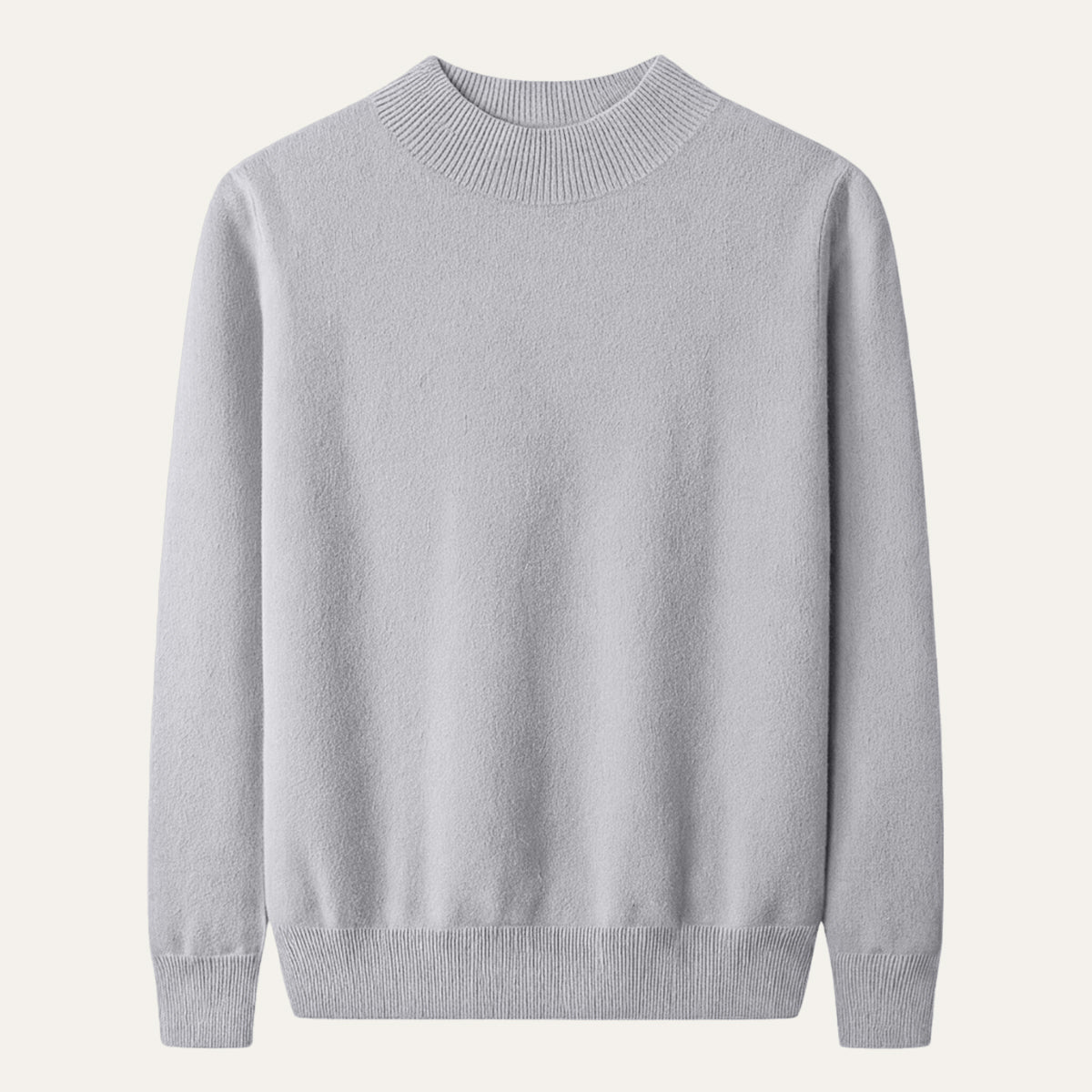 The Taranto Men’s Plain Mock Neck Knit Sweater