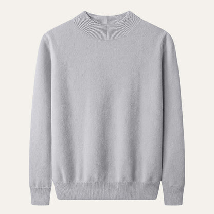 The Taranto Men’s Plain Mock Neck Knit Sweater