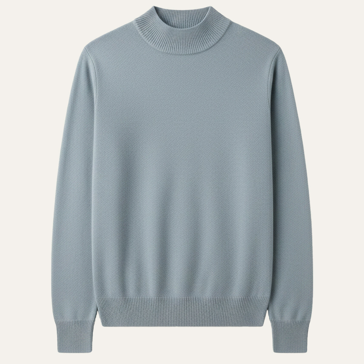 The Taranto Men’s Plain Mock Neck Knit Sweater