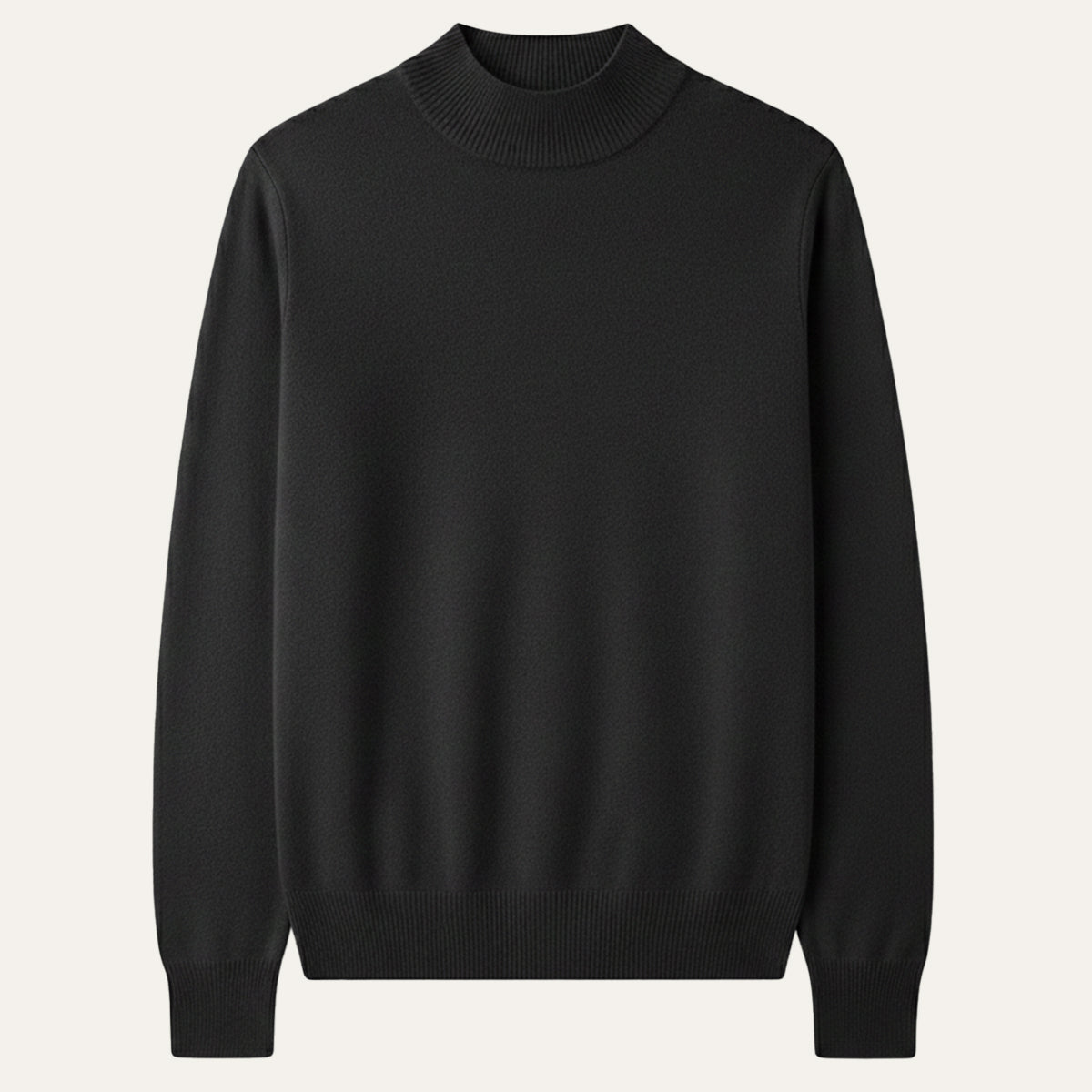 The Taranto Men’s Plain Mock Neck Knit Sweater