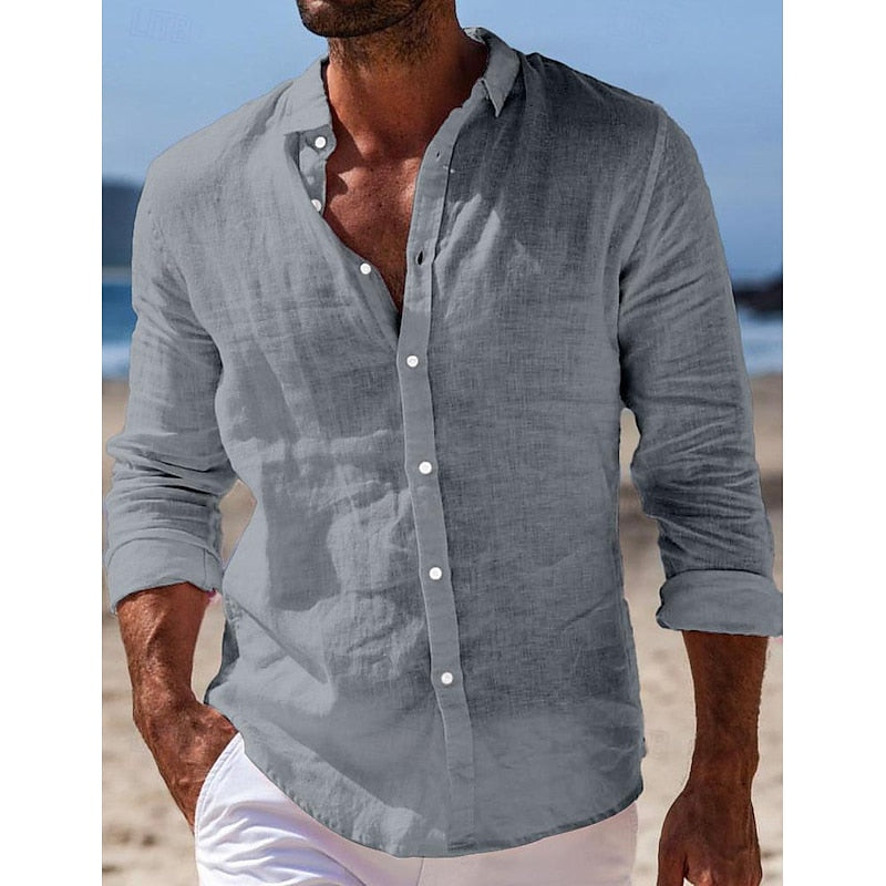 Men's Stylish Linen Shirt for Everyday Wear