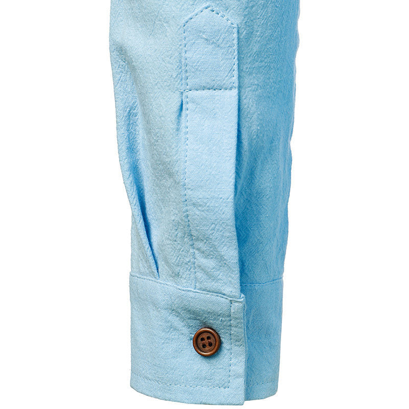 Classic Long Sleeve Linen Shirt for Everyday Wear