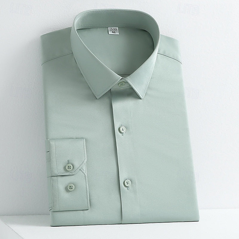 Alessandro | Classic Long Sleeve Cotton Dress Shirt for Any Occasion