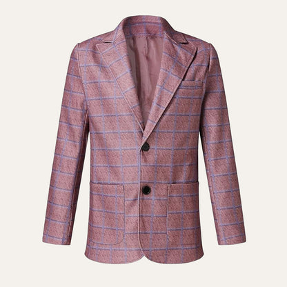 The Garda Porto Men’s Checked Double Breasted Plaid Blazer Jacket