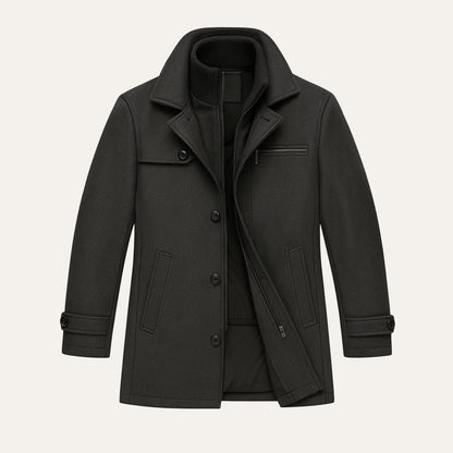 The Danforth Men’s Waterproof Casual Long Jacket with Adjustable Cuffs