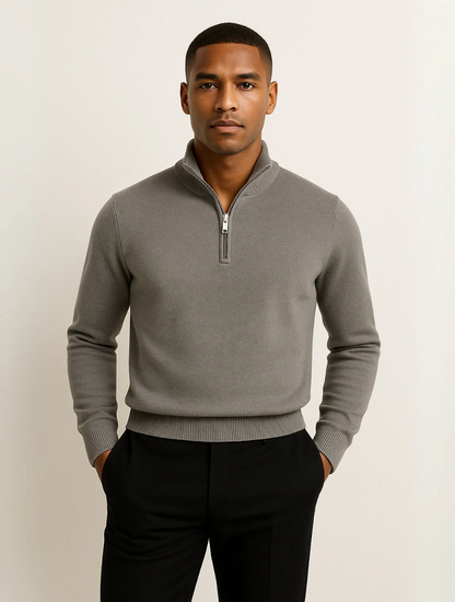 The Old Money Quarter Zip Sweater for Men