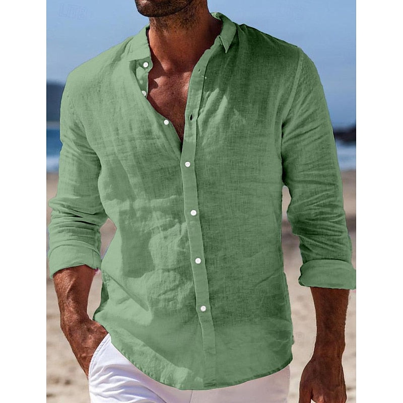 Men's Stylish Linen Shirt for Everyday Wear