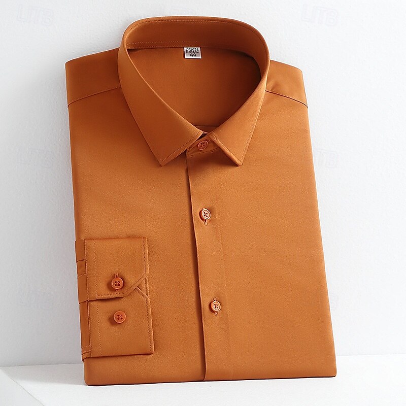 Alessandro | Classic Long Sleeve Cotton Dress Shirt for Any Occasion