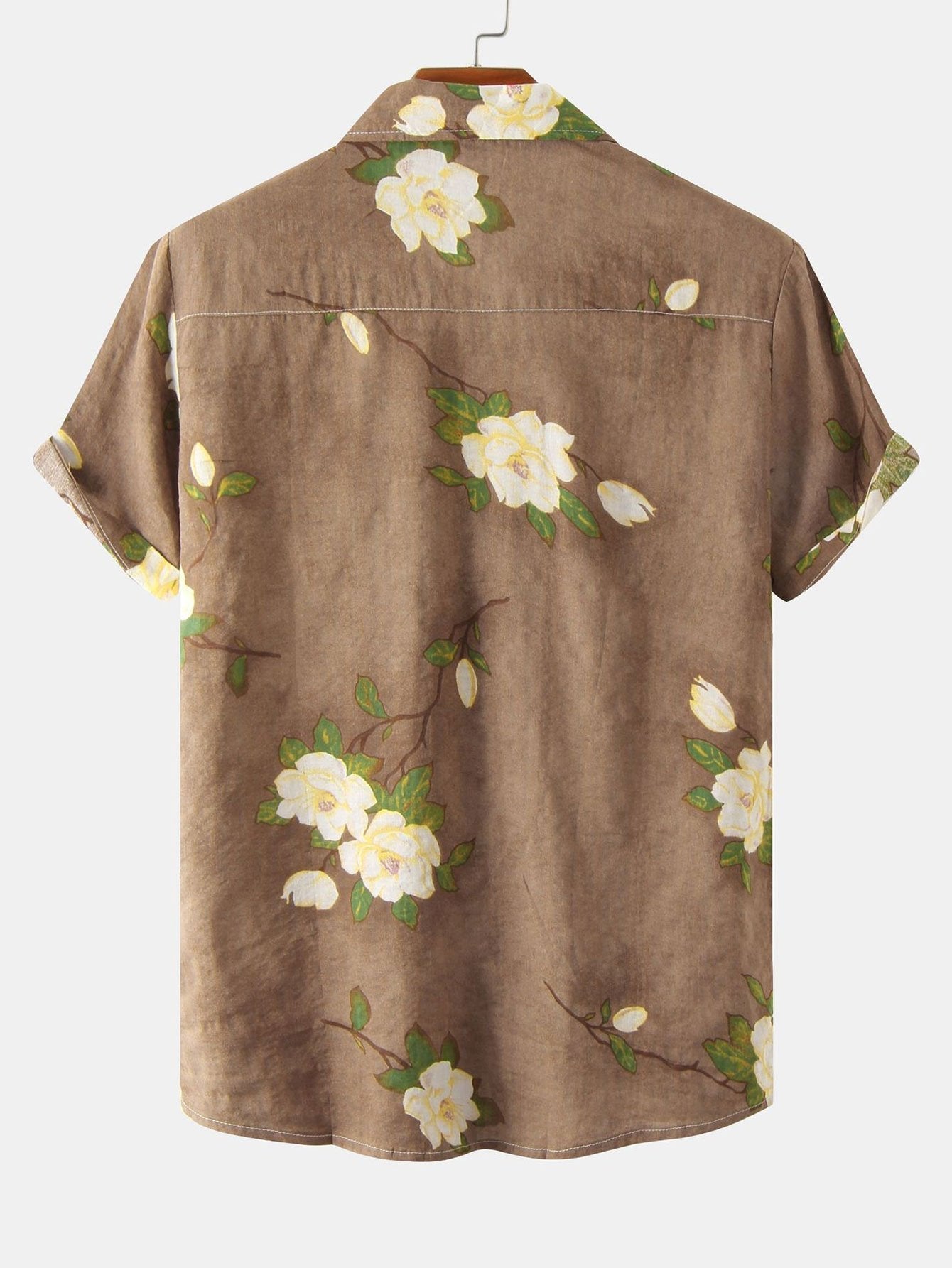 Floral Cotton Summer Shirt for Outdoor Events