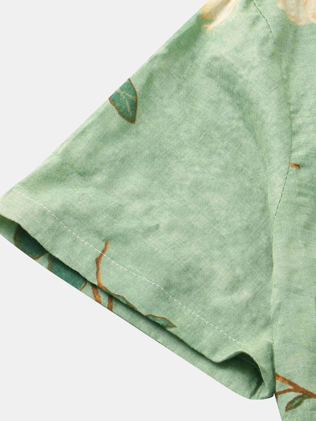 Floral Cotton Summer Shirt for Outdoor Events