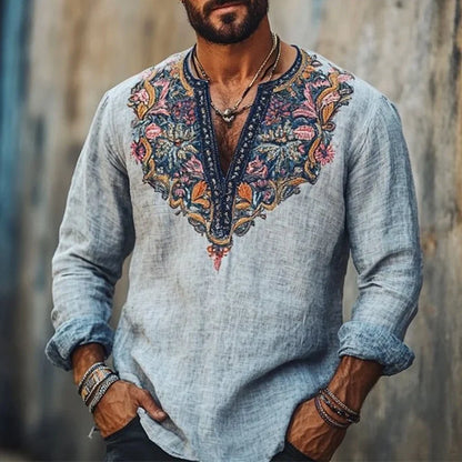 Sebastiano | Men's Bohemian Summer Shirt for Festivals