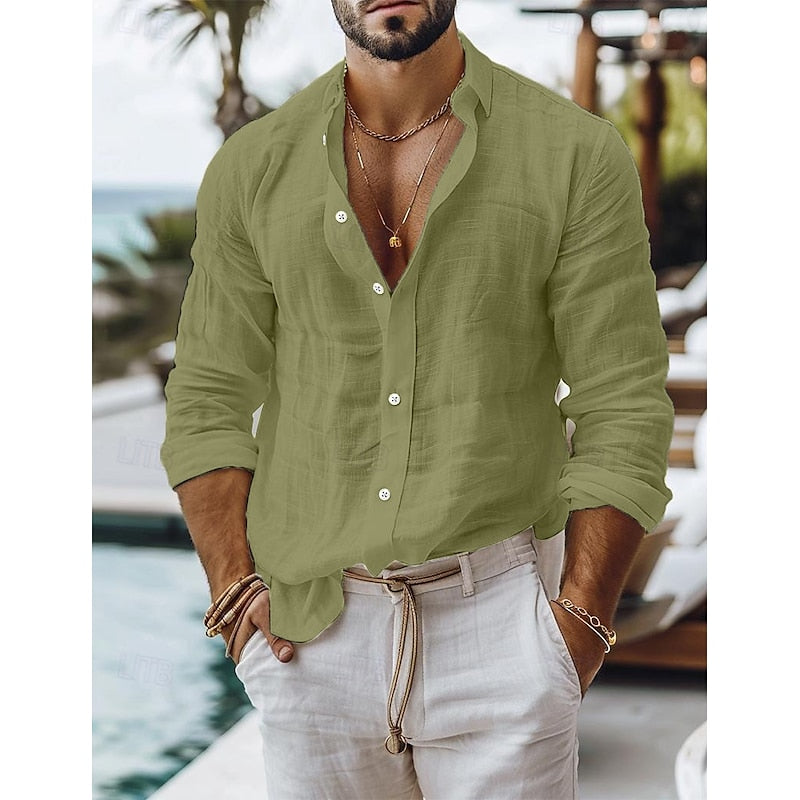 Luca Men's Linen Summer Shirt for Stylish Occasions