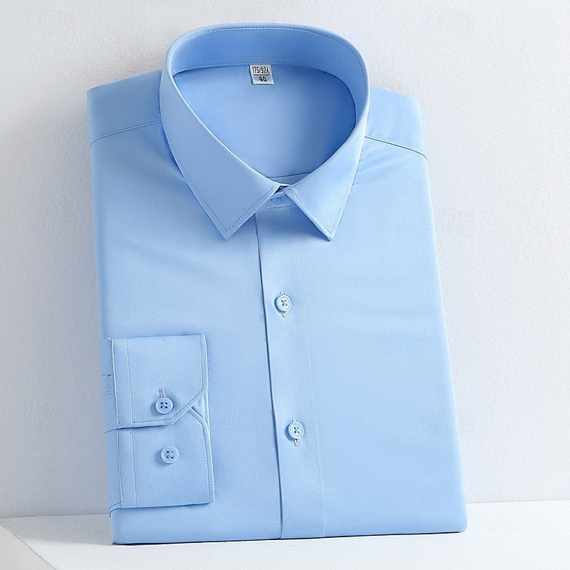 Alessandro | Classic Long Sleeve Cotton Dress Shirt for Any Occasion
