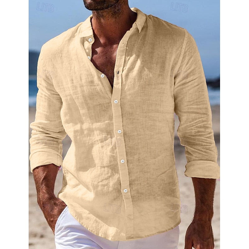 Men's Stylish Linen Shirt for Everyday Wear