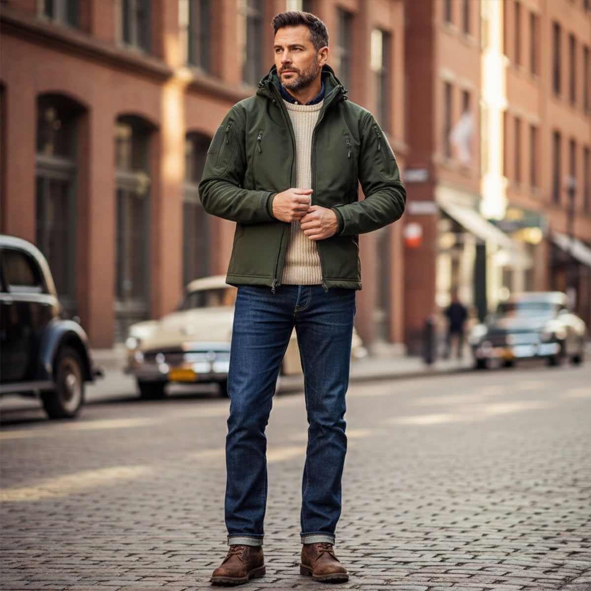 The Falkirk Men’s Waterproof Tactical Jacket with Hood