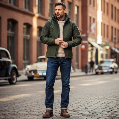 The Falkirk Men’s Waterproof Tactical Jacket with Hood