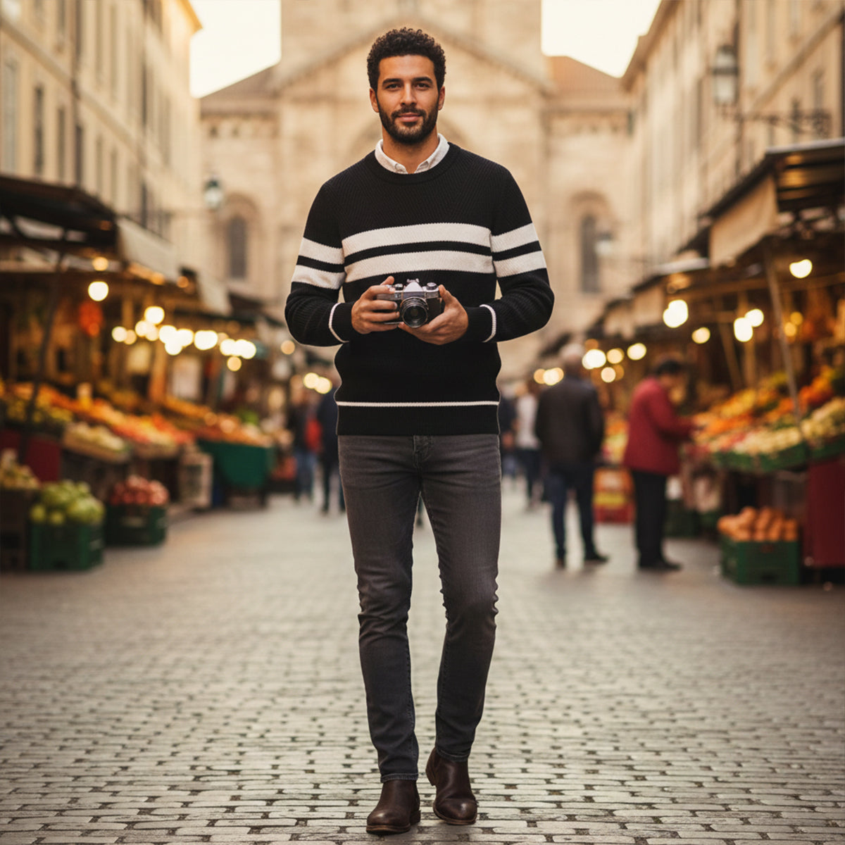 The Paris Modern Long Sleeve Autumn Sweater for Men
