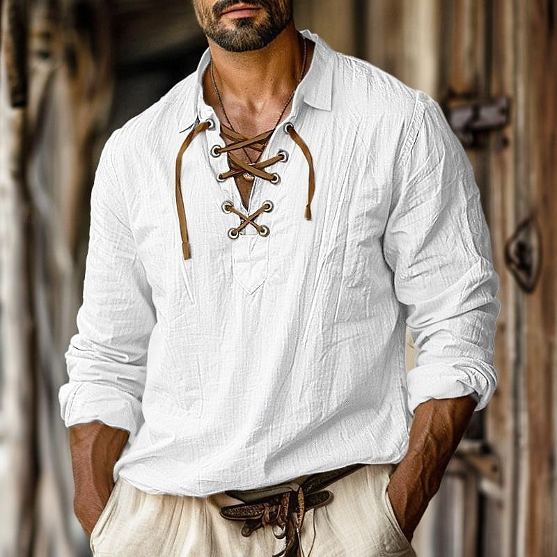 Men's Long Sleeve Linen Shirt for Every Occasion