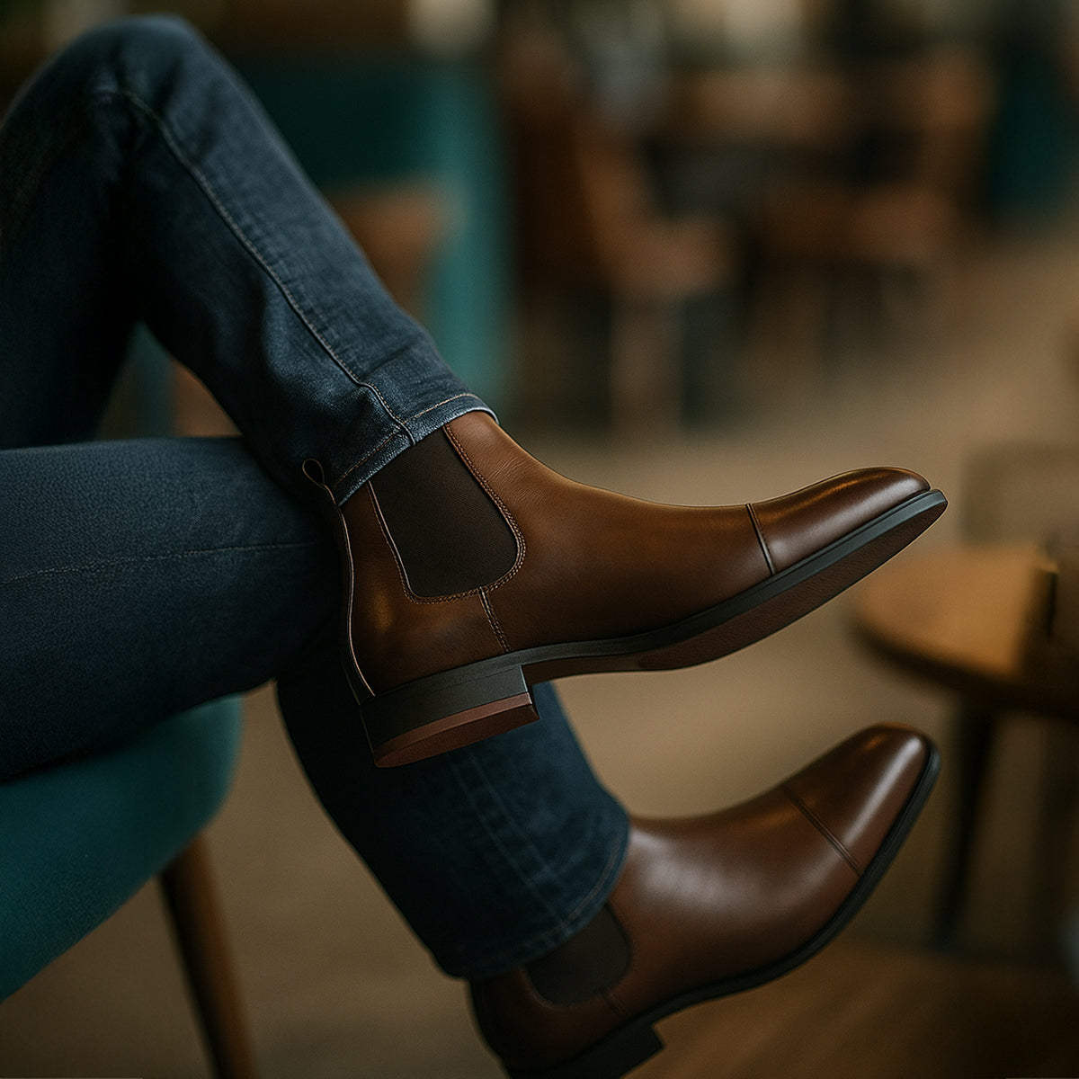 The Savile Row Leather Chelsea Boots for Men
