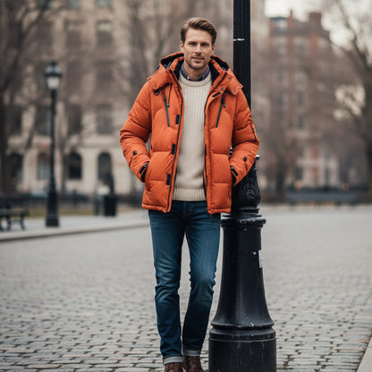 The Foxglove Men’s Insulated Winter Park Jacket with Hood